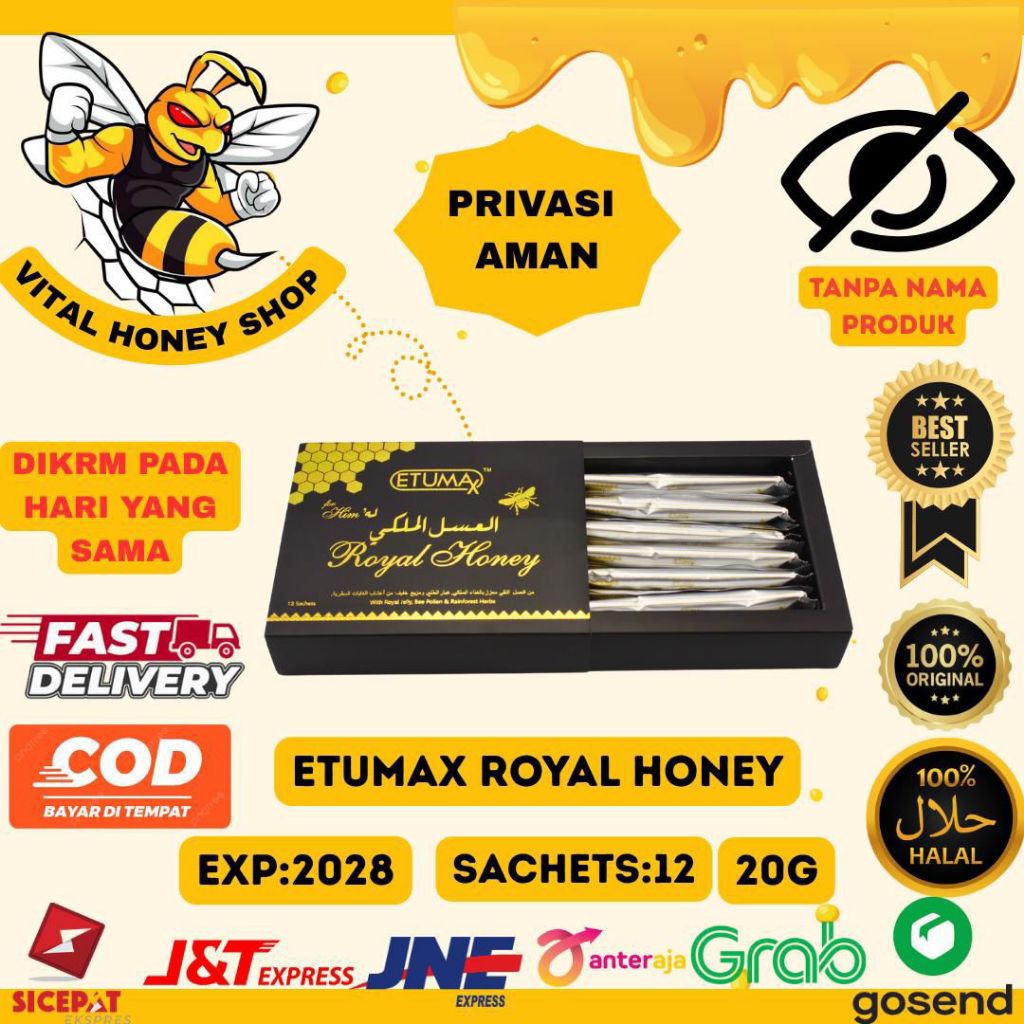 

Etumax Royal Honey For Him 20G 1 Box 12 Sachet