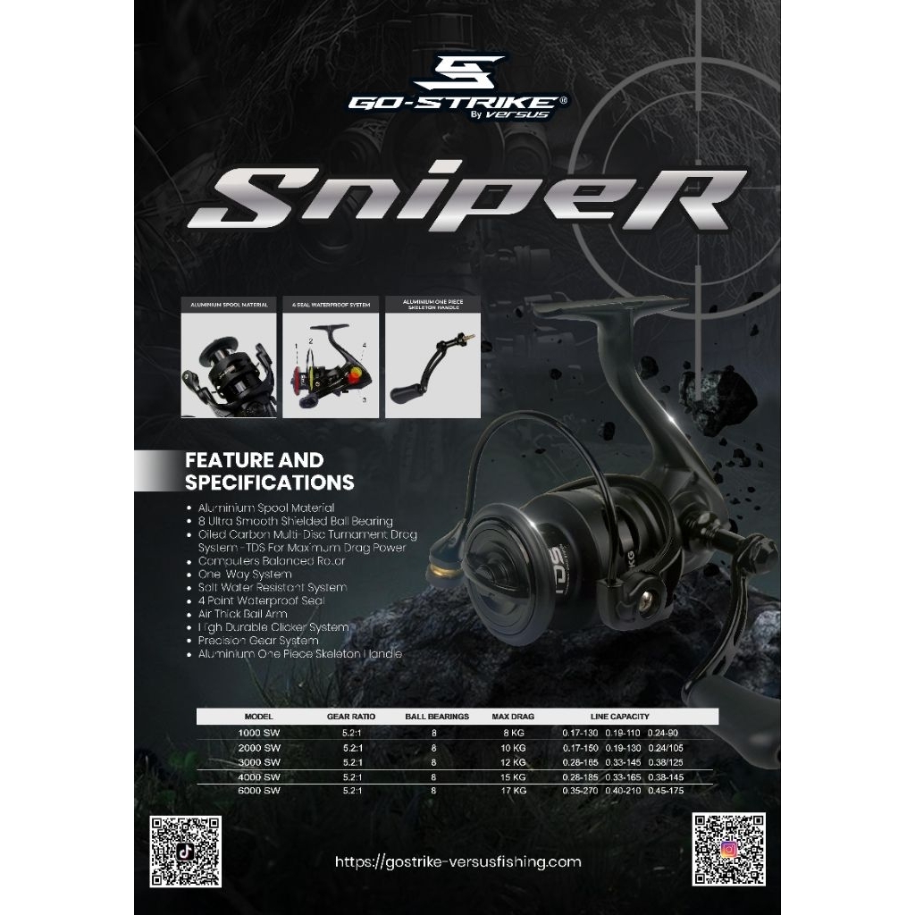 REEL GO STRIKE SNIPER 1000