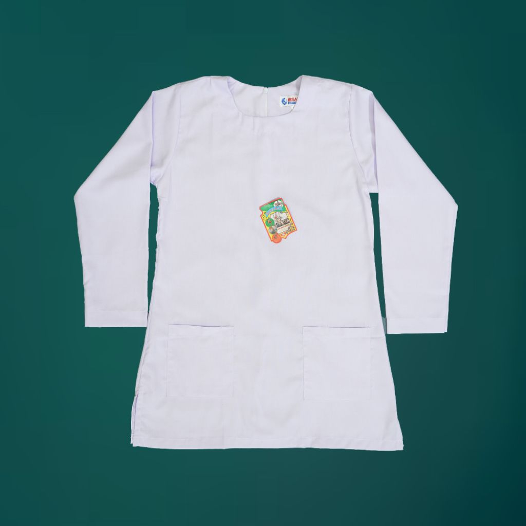 Seragam Sekolah Baju Putih Muslim (Tunik / Kurung)