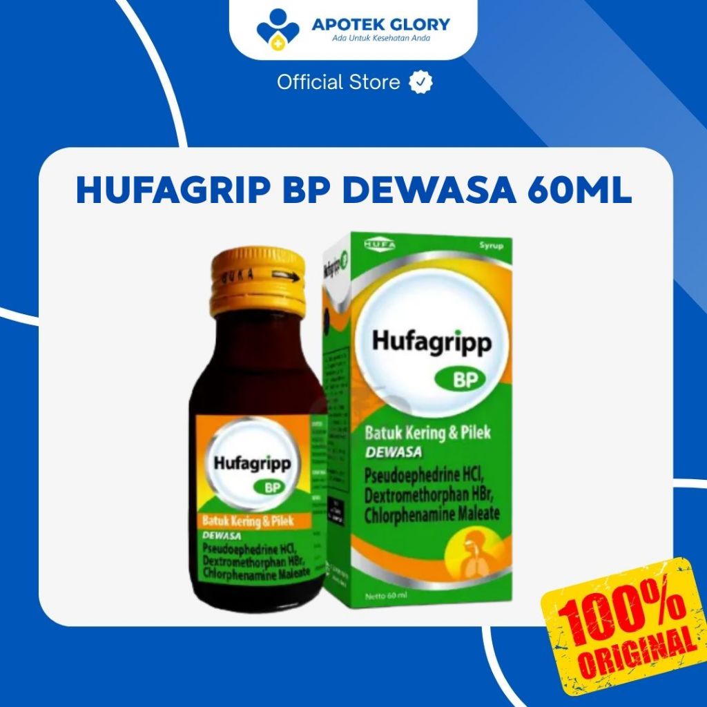 HUFAGRIP BP DEWASA 60ML SIRUP DEWASA OBAT BATUK KERING