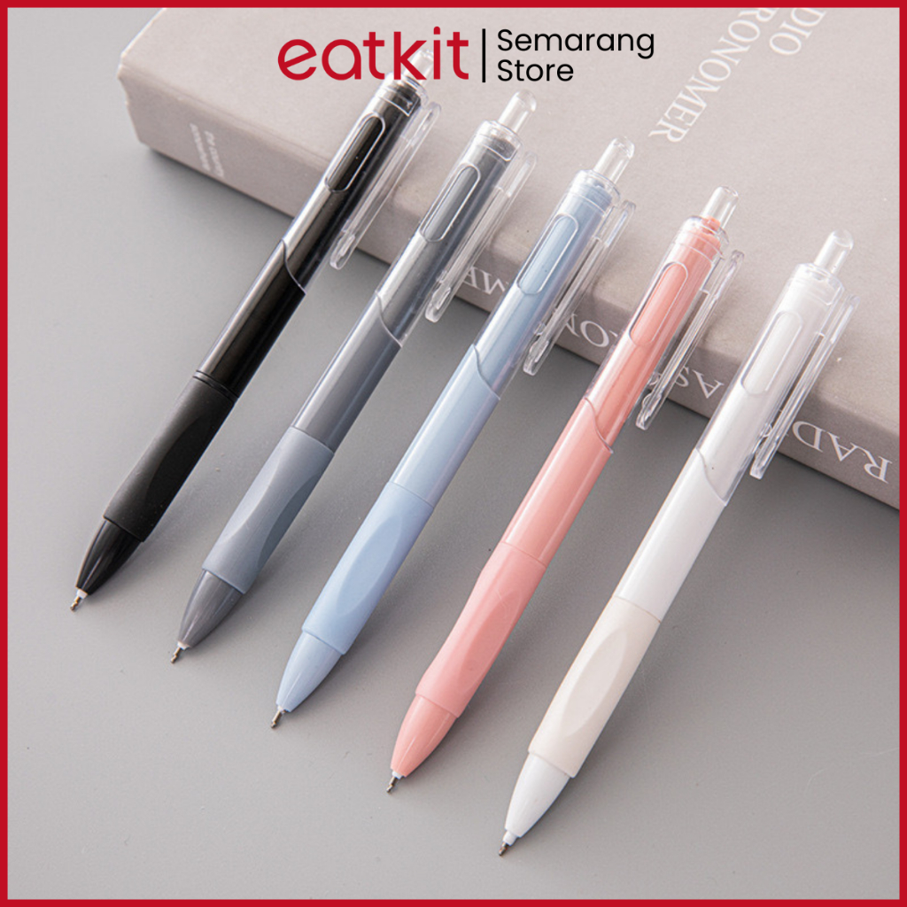 

Eatkit Pulpen Gel Pen Gel Retractable 4 Warna 0.5mm Satuan - Bolpoin Gel Tekan Ballpoint