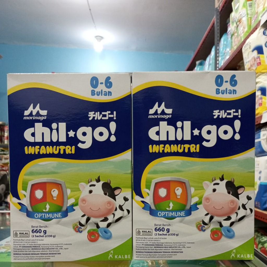 

Morinaga Chil-go! Infanutri usia 0-6 bulan netto 660gr (2 sachet @330gr)