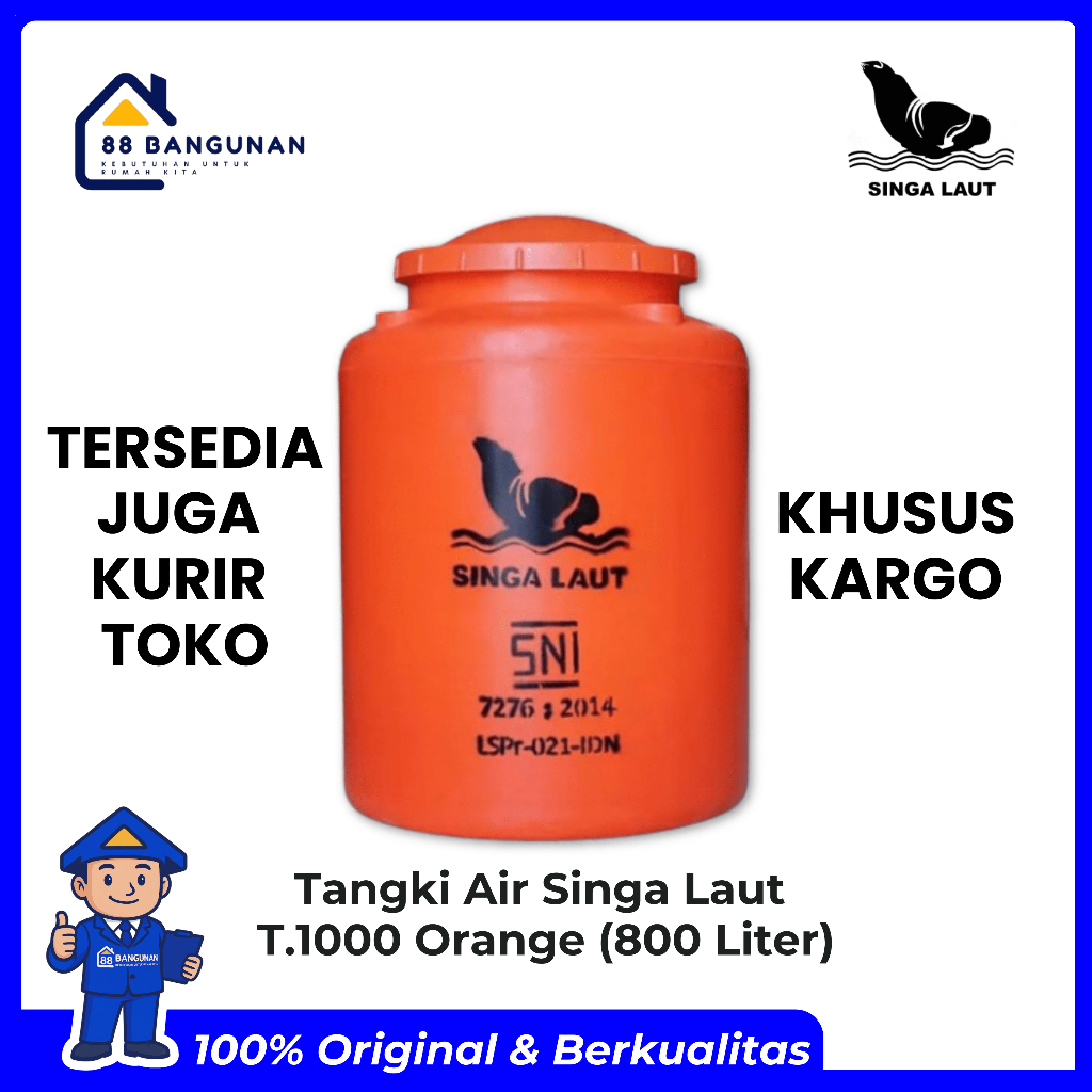 Tangki Air T.1000 / Toren Singa Laut 800 Liter