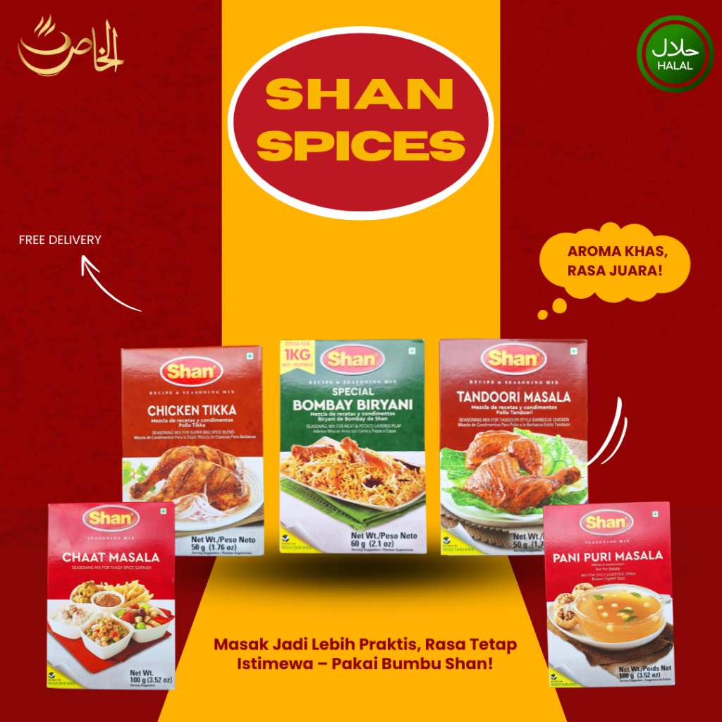 

Bumbu Shan, Biryani, Chicken Tikka, Tandoori, Chaat Masala & Pani Puri