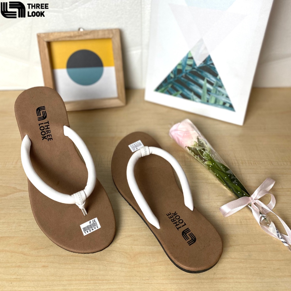 KODE O19Q THREELOOK Official  Sandal Wanita Dewasa Jepit Teplek Kekinian Sendal Wanita Terbaru 223  