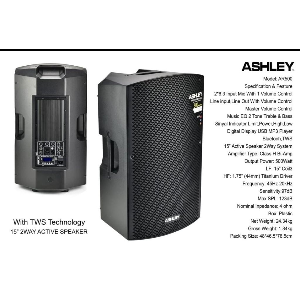 SPEAKER AKTIF ASHLEY AR500 With TWS