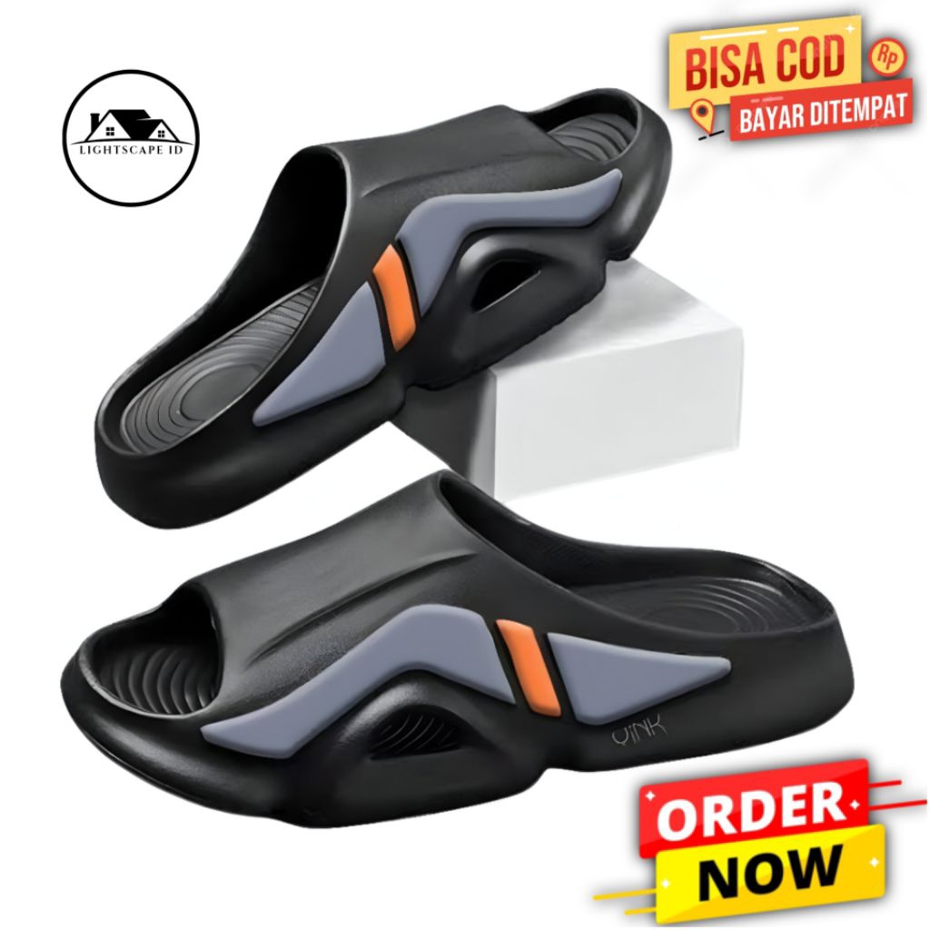 Sandal Selop Pria Keren Kekinian Outdoor Olahraga Terbaru Sandal Karet Pria