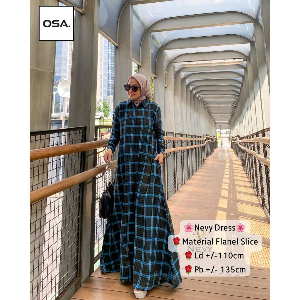 Nevy Dress / Dress Muslimah Kekinian