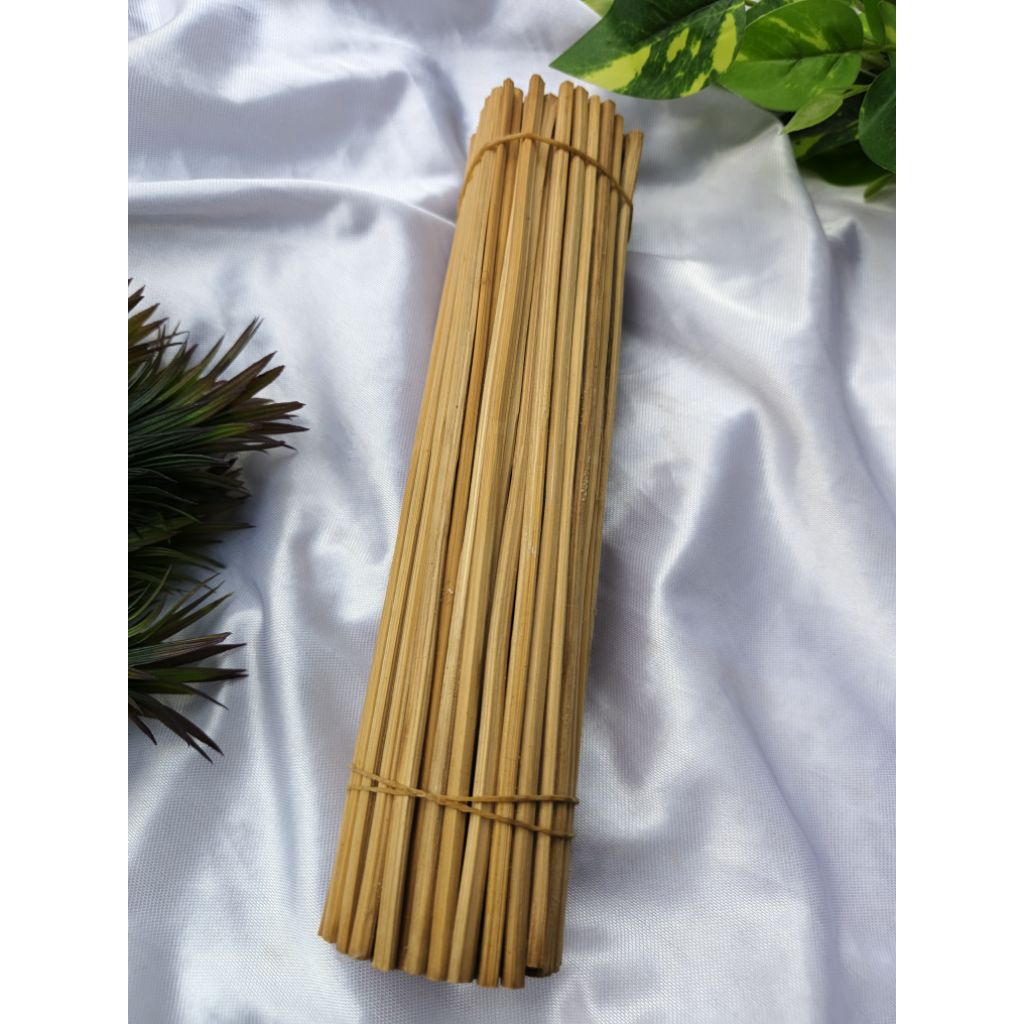 Tusuk Sate Bambu Panjang 25cm Diameter 4mm 100pcs | Lidi Bucket Bunga