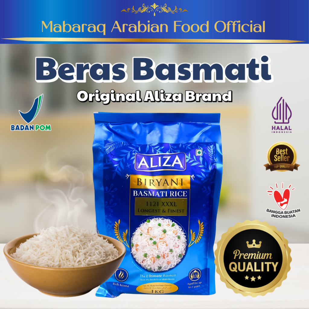 

Beras Aliza Biryani Basmati 1Kg Biryani Basmati Rice
