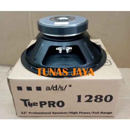 Speaker Komponen 12 Inch Full Range Ads 1280 / Ads1280 The Pro 800 Watt Aluminium Coil