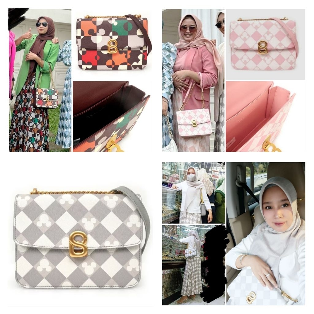 Buttonscarves x Disney Dona & Puzzlea Bag Preloved