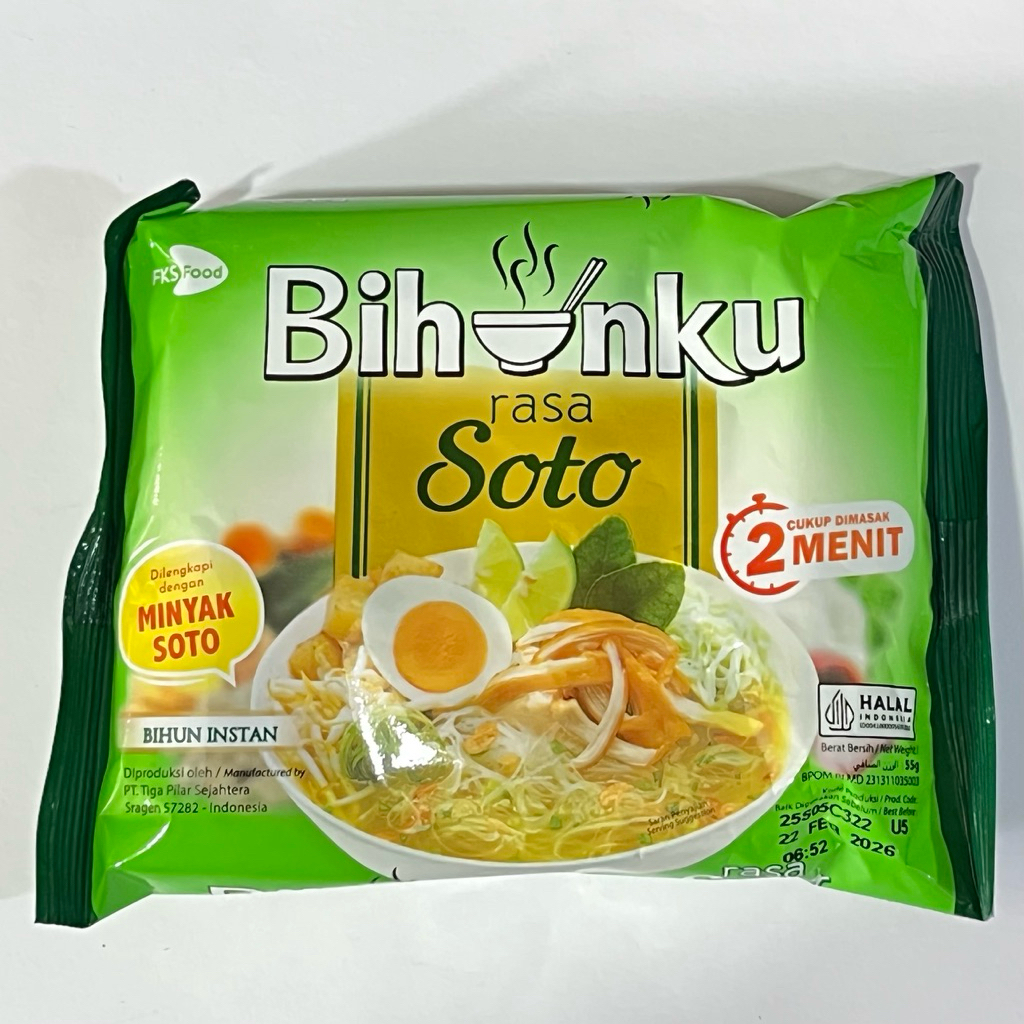 

Mi Bihunku Rasa Soto | Mi Bihunku Rasa Goreng | 1 pcs | Fresh Buah Amanah