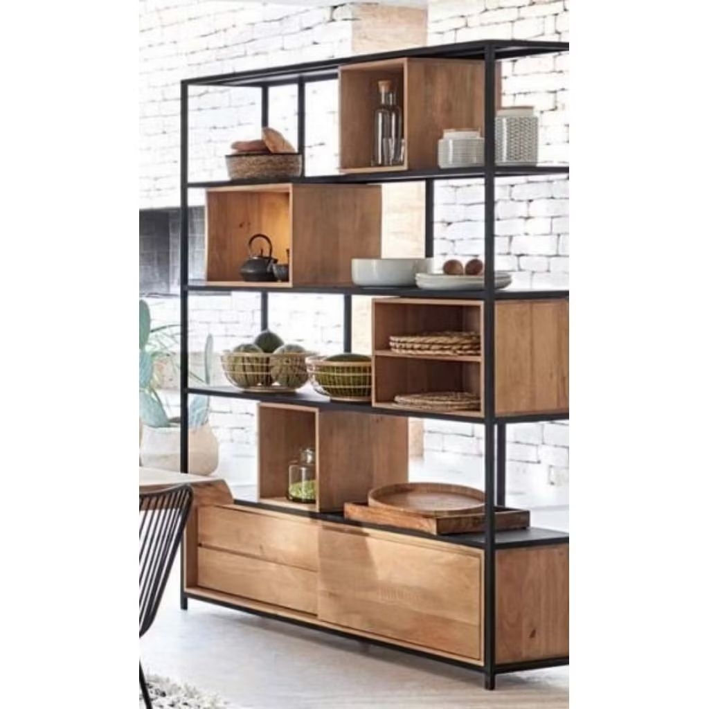 partisi ruangan dengan pintu geser minimalis