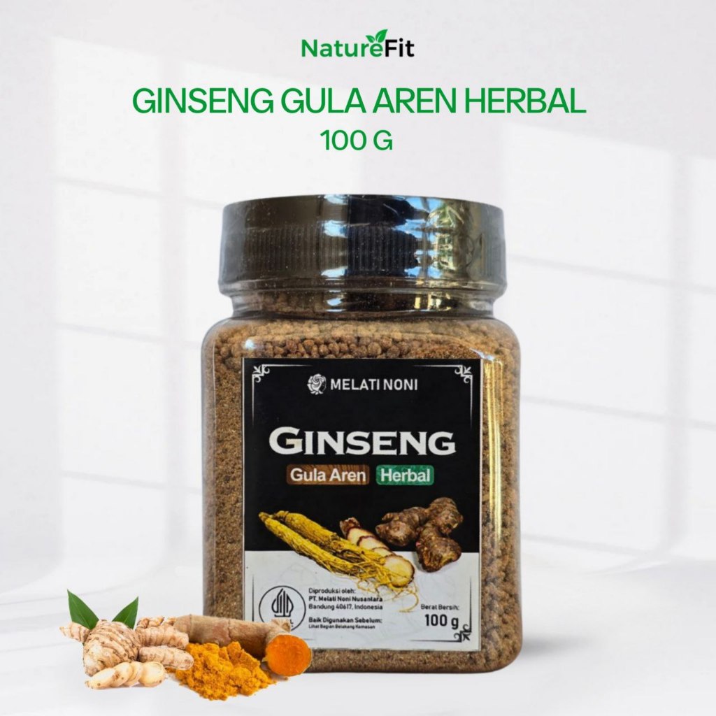 

Jamu Ginseng Purwaceng Jahe Merah Gula Aren Bubuk Murni Herbal Melati Noni Original 100Gr