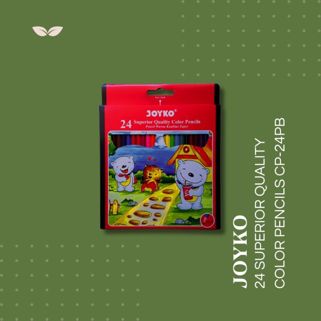 

JOYKO 24 SUPERIOR QUALITY COLOR PENCILS CP-24PB