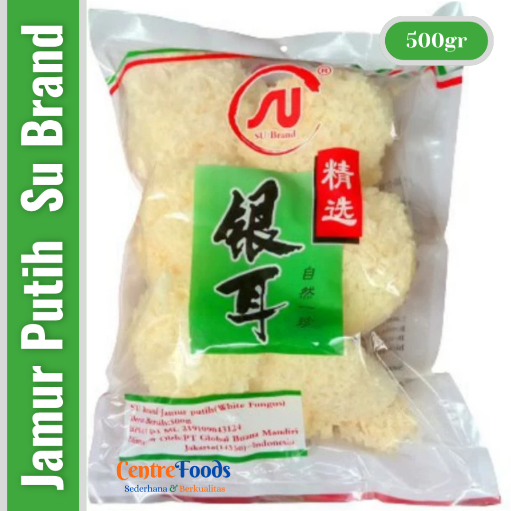 

Jamur Putih Salju - Snow White Fungus SU BRAND | 500gr [ Harga Per BKS ]