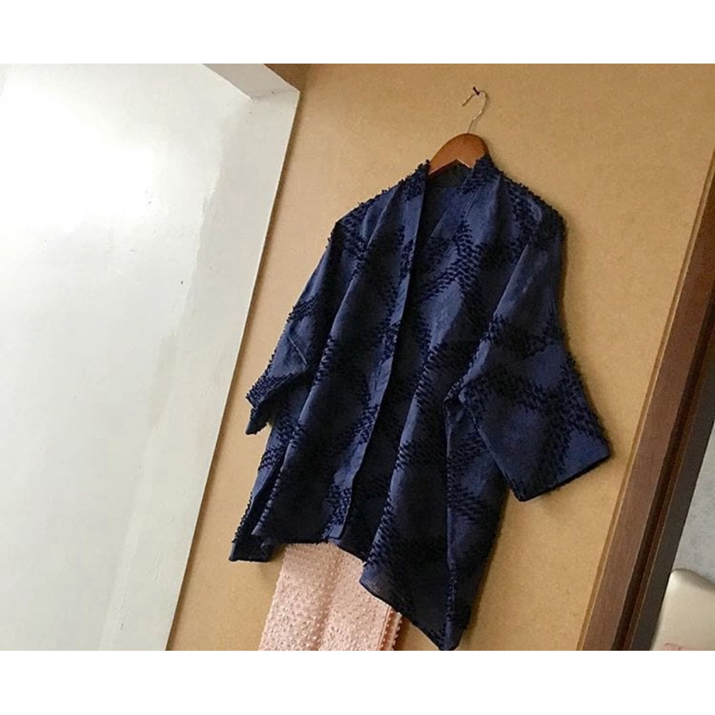 ATASAN TENUN BULU DARK NAVY TERBARU KUALITAS PREMIUM