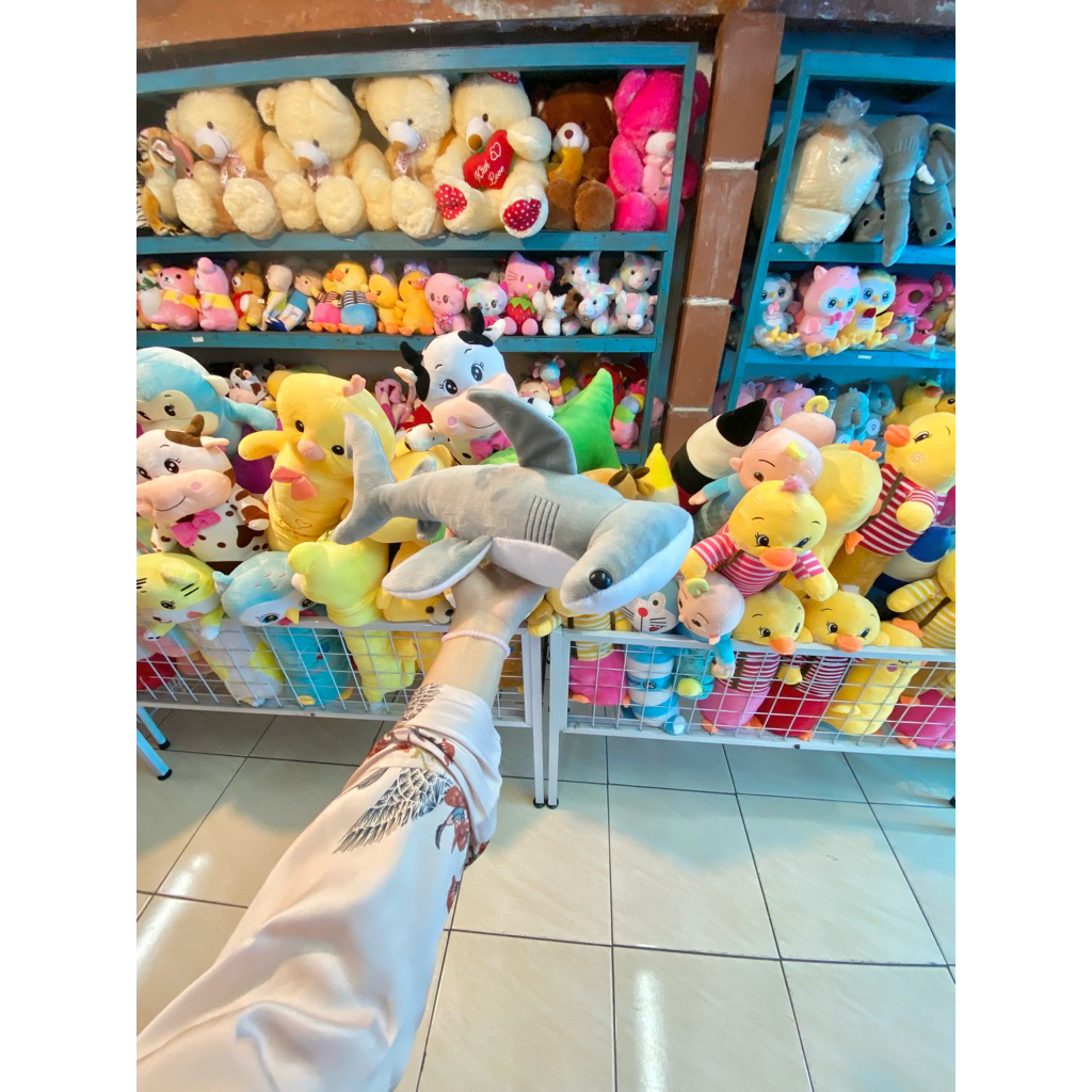 boluon- boneka hiu palu jumbo ikea lucu 100cm miniso kecil hummerhead