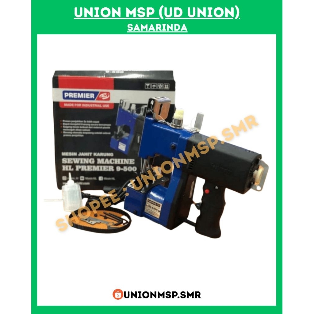 Mesin Jahit Karung HL PREMIER 9-500 Portable 190W 220V | Mesin Jahit Industri Karung Goni Plastik Te