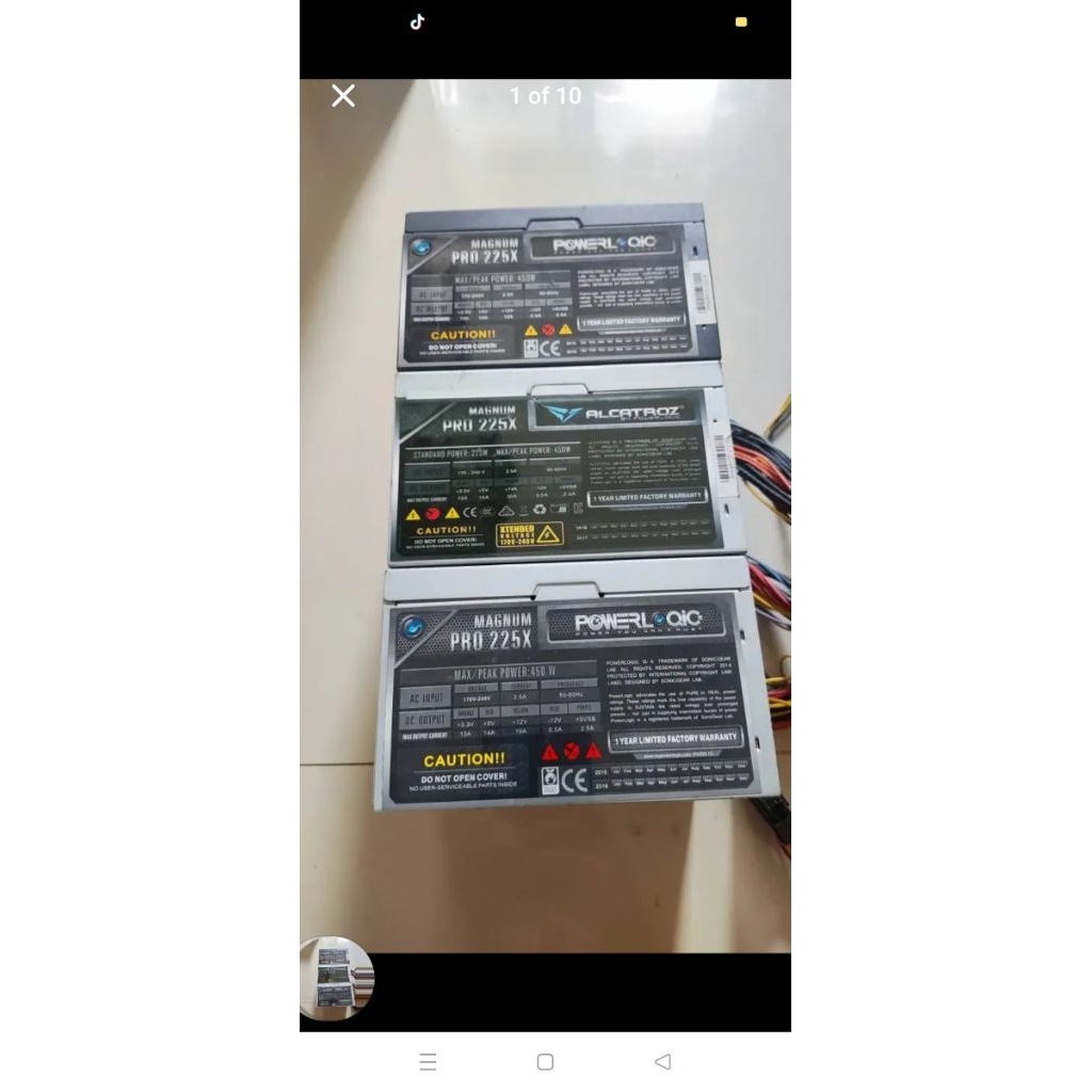 Power Supply PSU PC Komputer Powerlogic (Bekas)