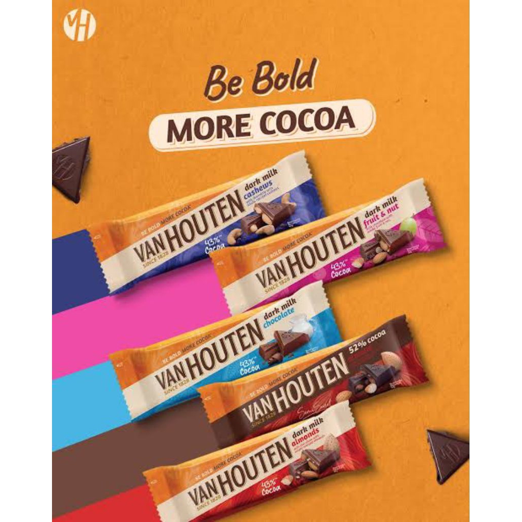 

TERMURAH !!! 40gram 140gram Cokelat Van Houten Kemasan Foil