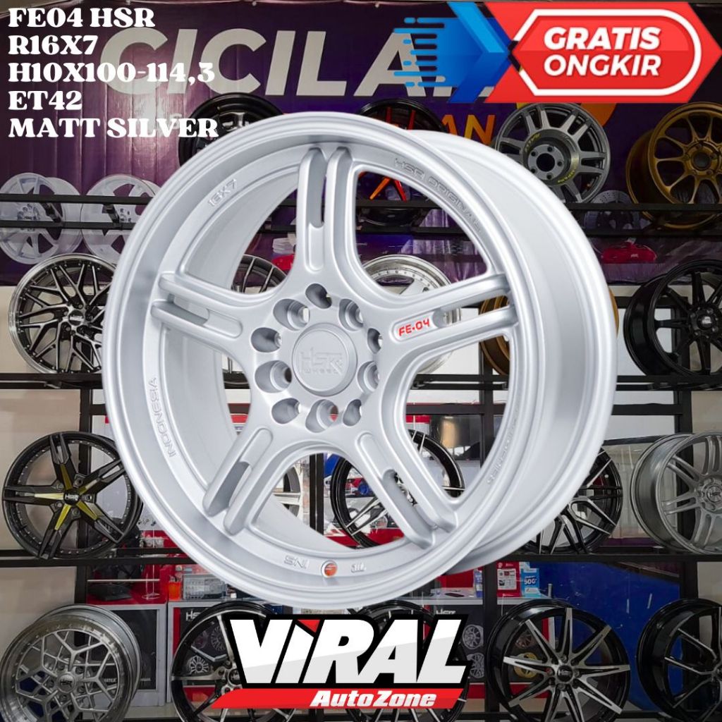 Velg Mobil Ertiga , Xpander , Xover , Scross , Stargazer , HSR Fe04 Ring 16 R16 Murah