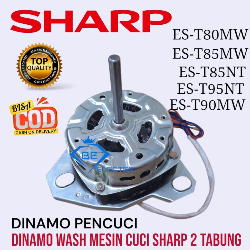 DINAMO WASH DINAMO PENCUCI MESIN CUCI SHARP 2 TABUNG  ES-T80MW ES-T85NT ES-T85MW ES-T95NT ES-T90MW