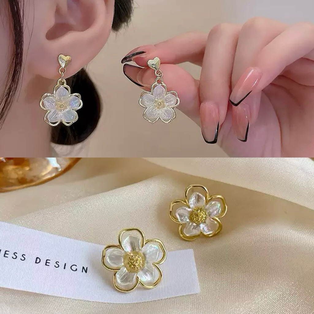 Anting Tusuk Bunga Anting Tusuk Pita Anting Bunga Anting Pita Anting Lucu Anting Pesta Anting Viral