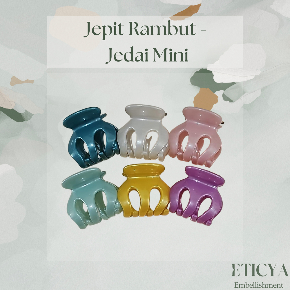 Jepit Rambut Mini 3cm - Jedai Mini 3 cm Minimalis Warna Warni