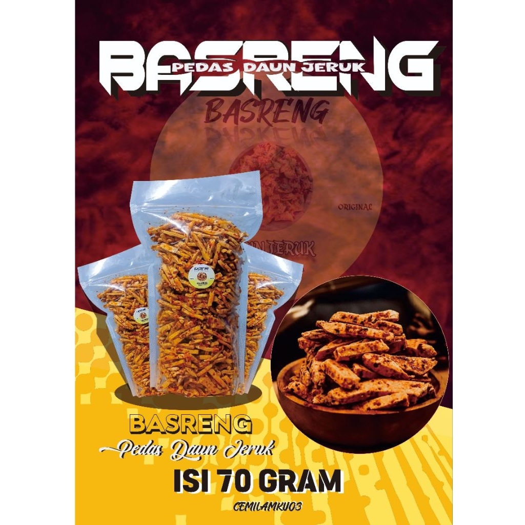 

basreng pedas daun jeruk cemilan basreng 70 gram