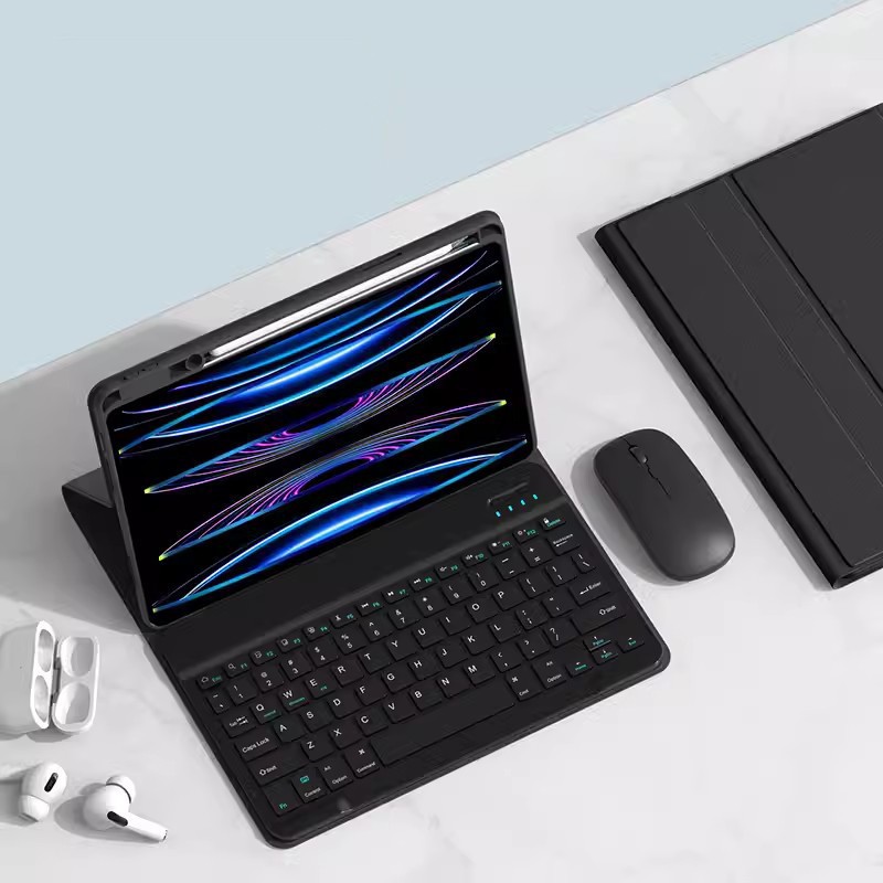 GLOBAL LION For Huawei Matepad Pro 11 Case With Keyboard Mouse Set Wireless Bluetooth Pen Holder Slo