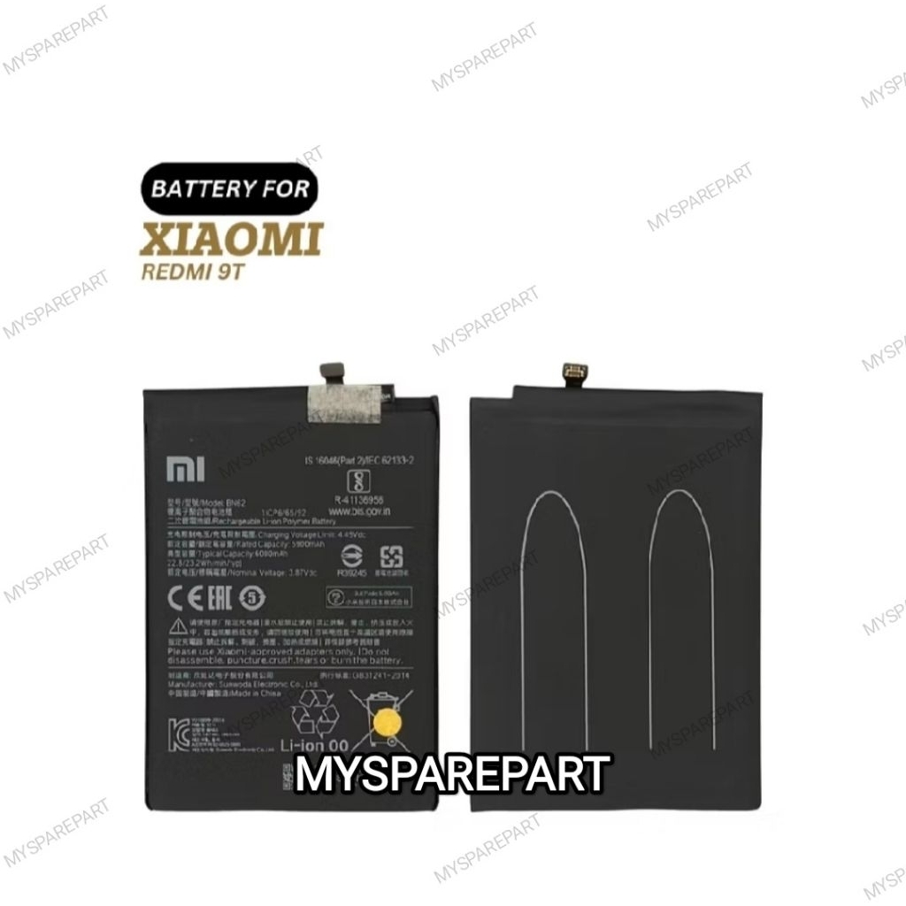 BATERAI BATTERY BATRE BATRAI BATERAI XIAOMI REDMI 9T / BN-62 / BN62 ORI