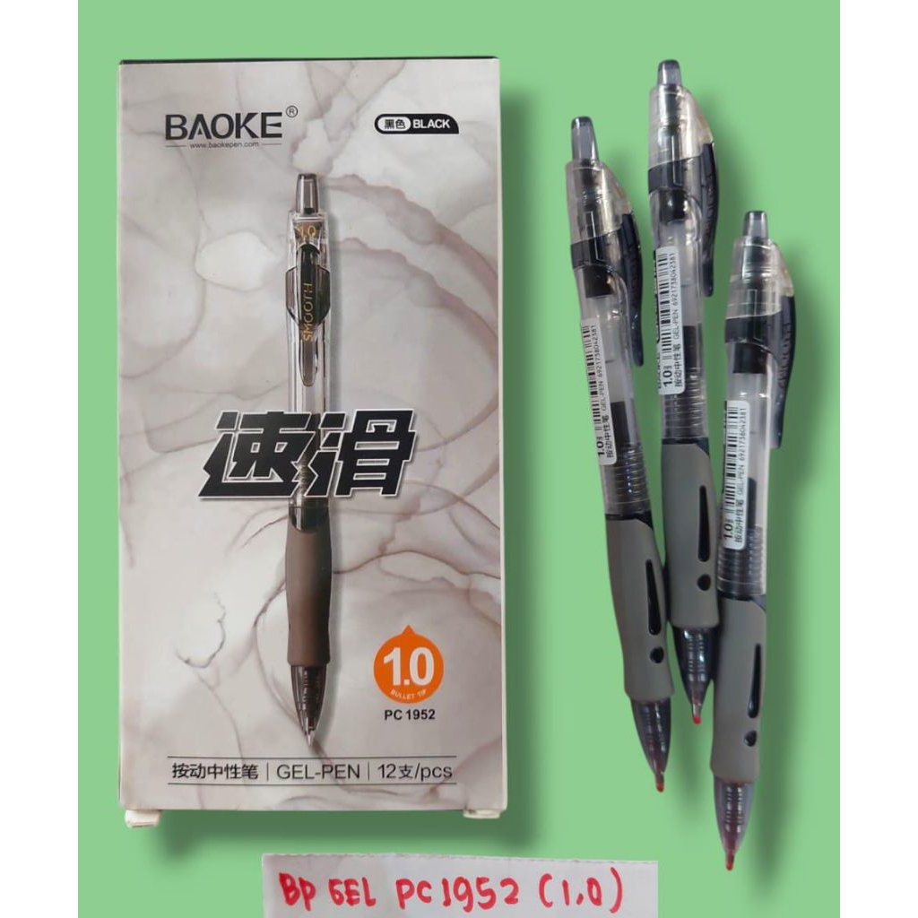 

12PC GEL PEN PC 1952 MATA PENA 1.0/ TINTA HITAM