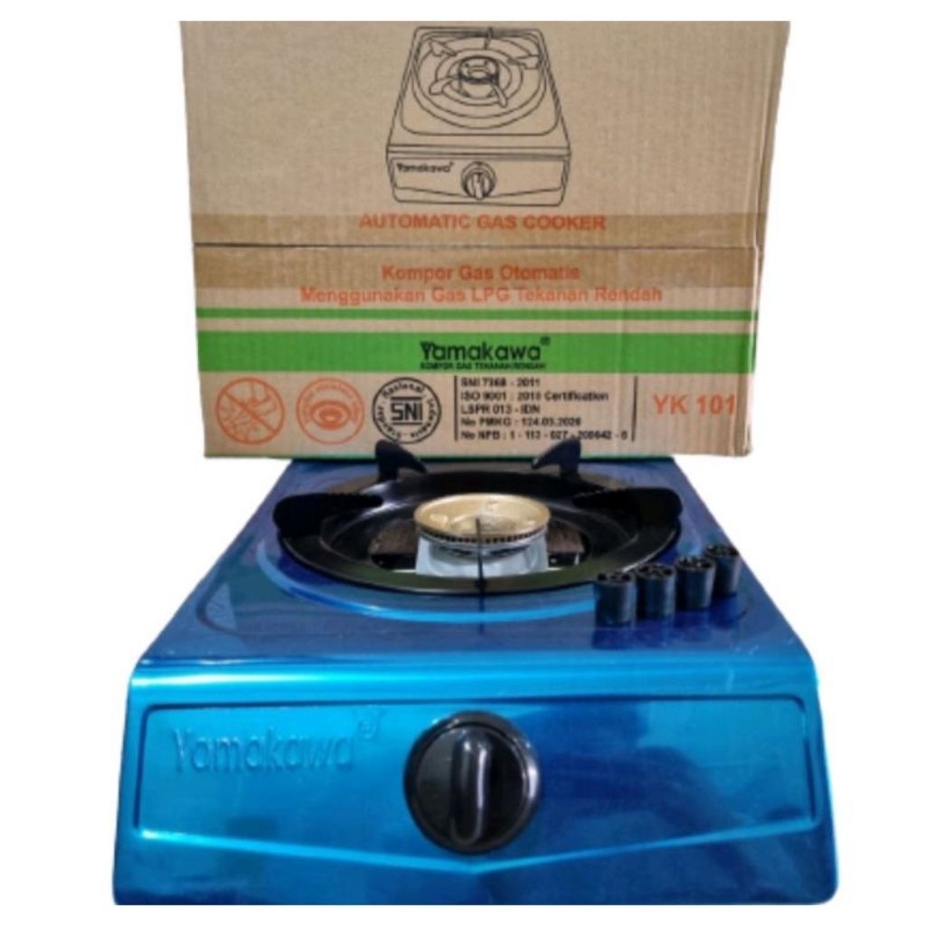 Kompor Gas Yamakawa 1 Tungku / Yamakawa Kompor Gas Tebal Stainless SNI