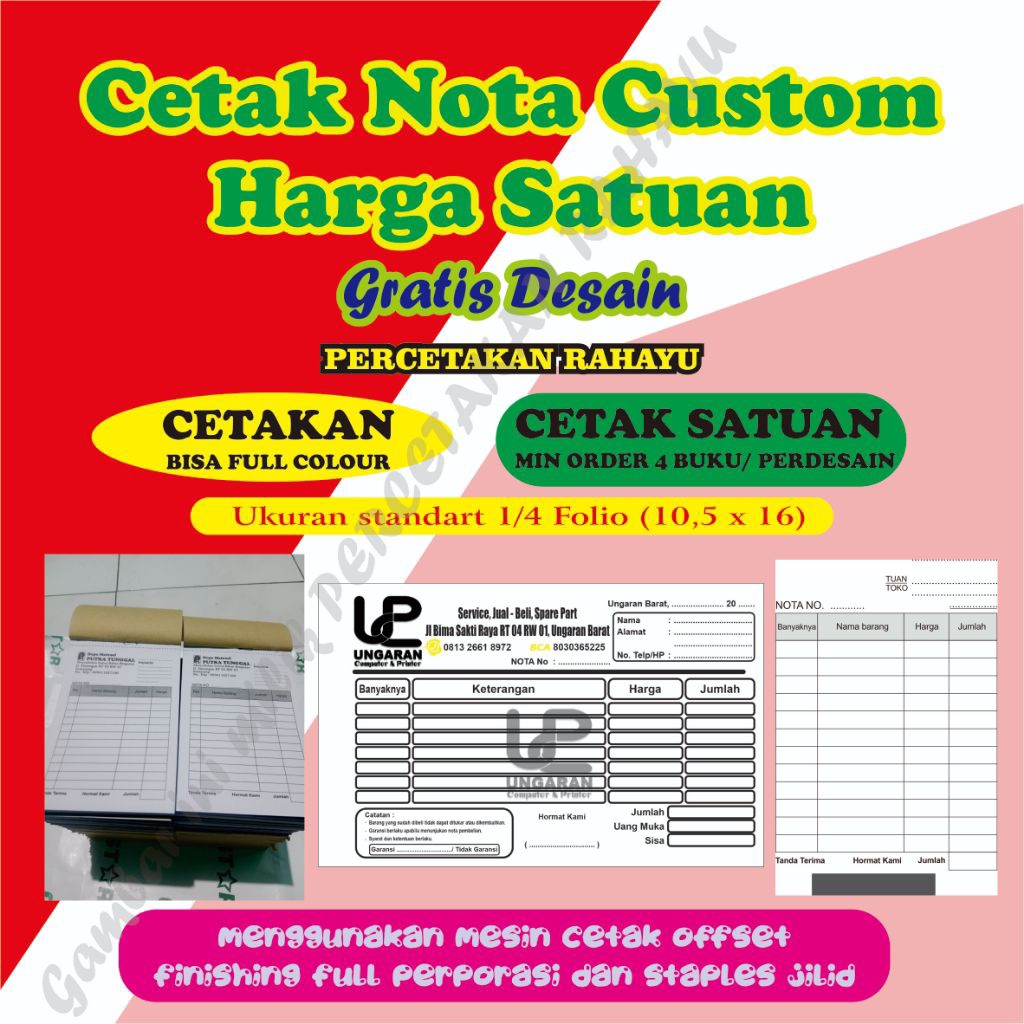 

CETAK NOTA CUSTOM 2 PLY