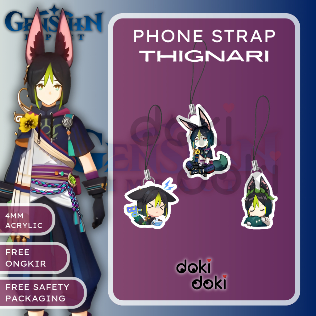 PHONE STRAP THIGNARI GENSHIN IMPACT