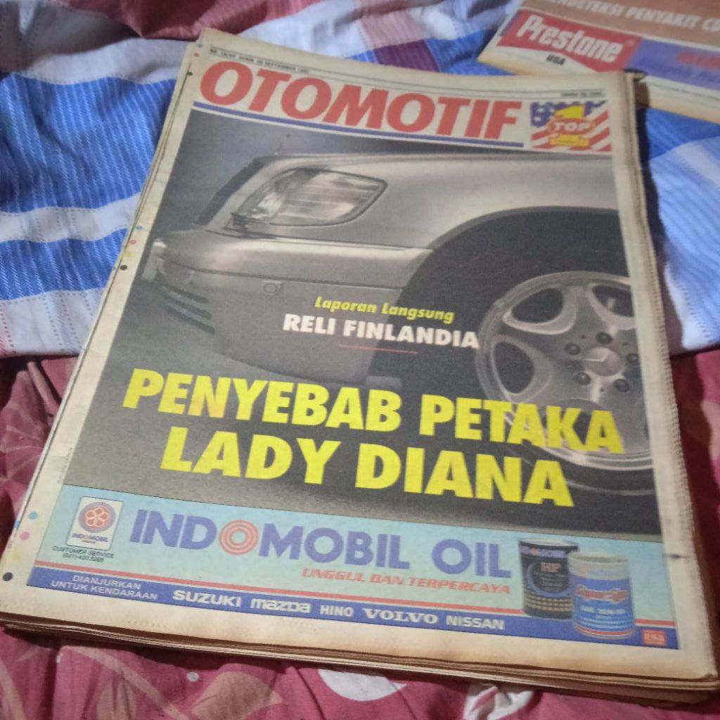 Tabloid Otomotif jadul tahun 1997, Penyebab Petaka Lady Diana, Laporan langsung Reli Finlandia