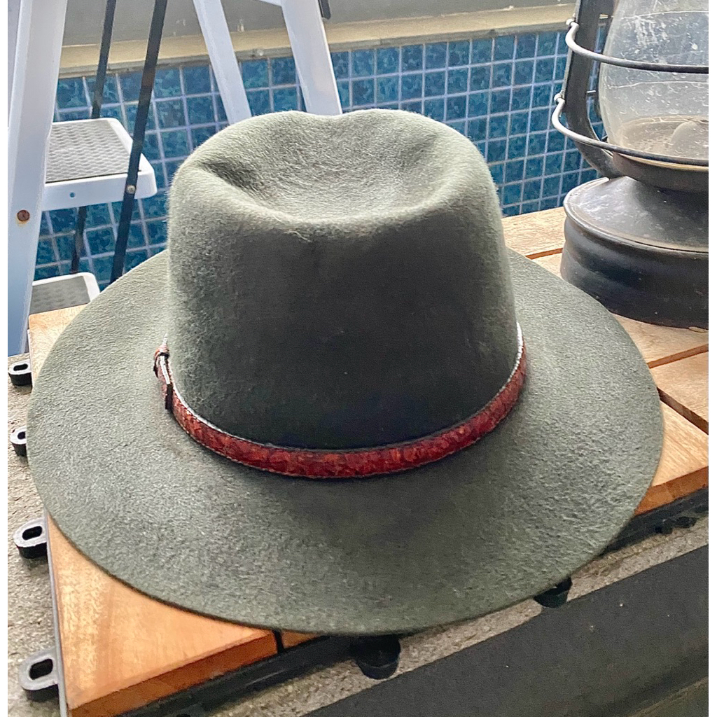 Akubra Hat - Heritage Collection, Size 63 (Dark Olive Green)