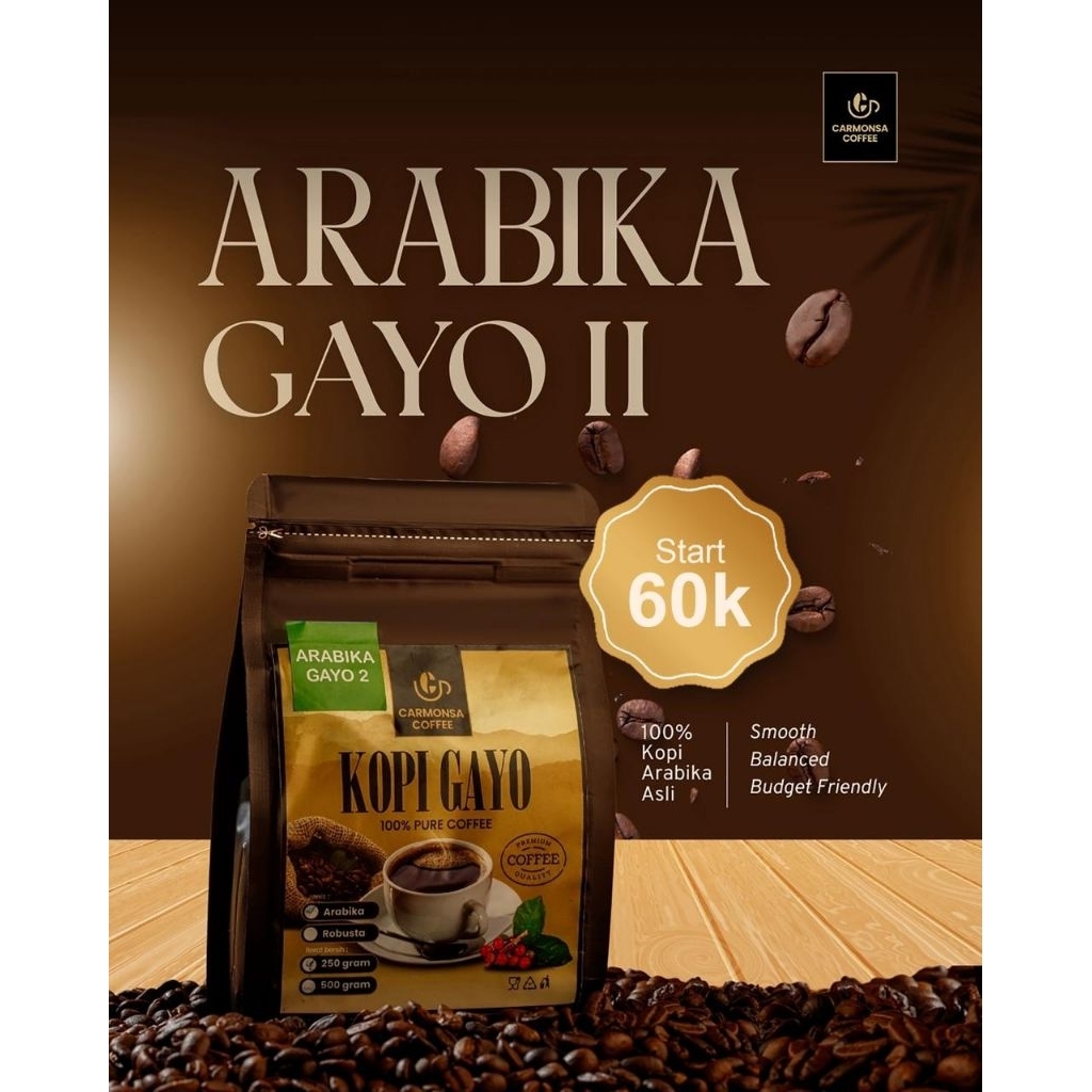 

Kopi Arabika Gayo 2 @ 250 Gr ( Bubuk )