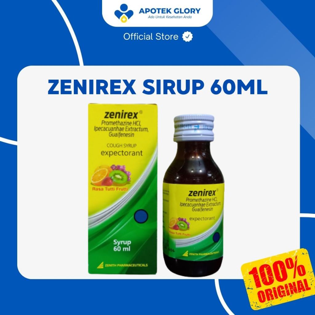 

SIRUP ZENIREX 60ML EXPECTORAN SIRUP UNTUK BATUK BERDAHAK