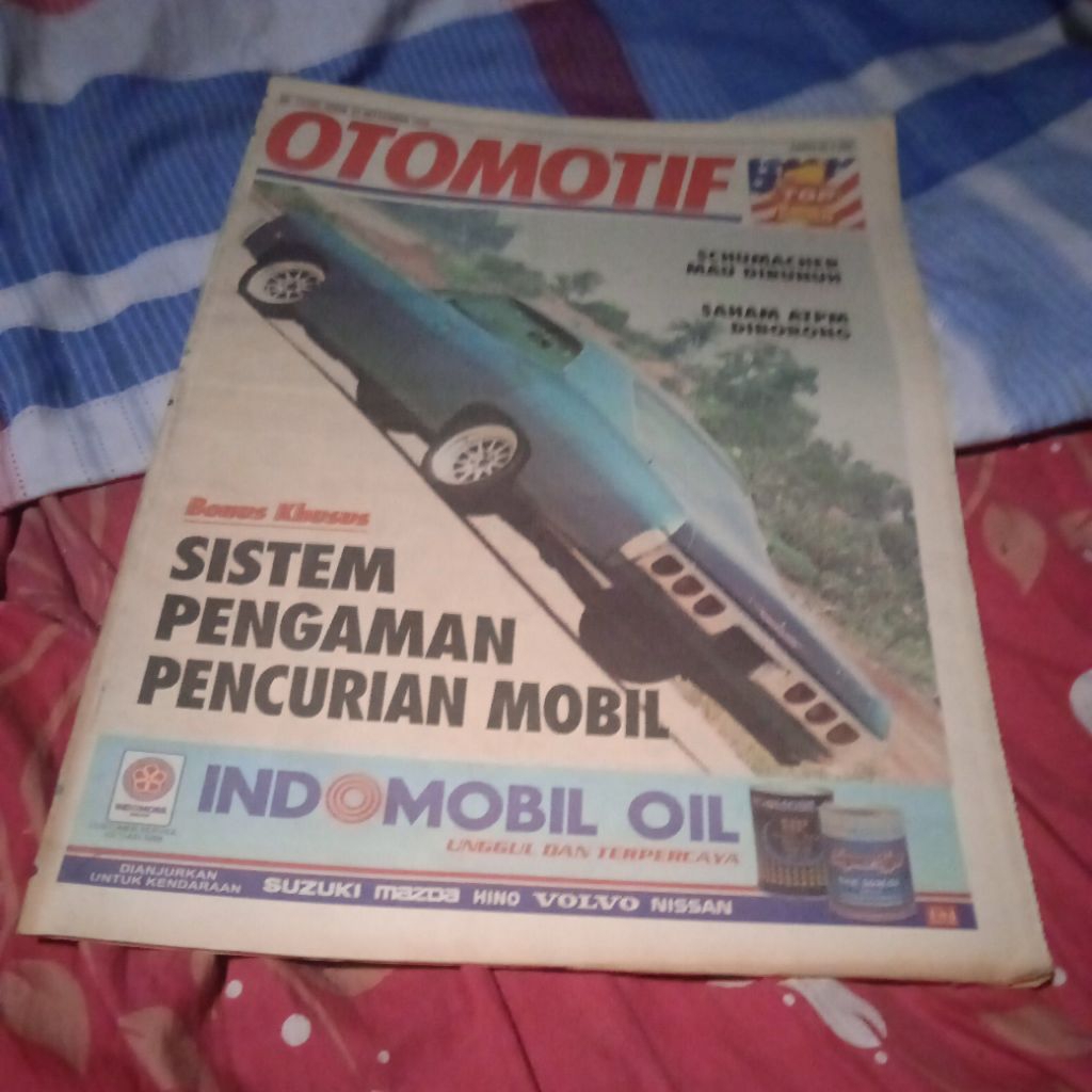 tabloid Otomotif jadul tahun 1998, Schumacher mau dibunuh, Sistem pengaman pencurian mobil