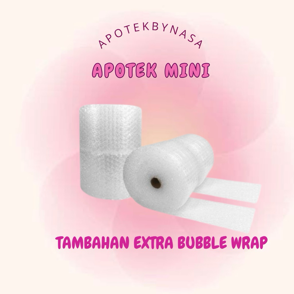

Bubble wrap extra (tambahan packing biar safety)