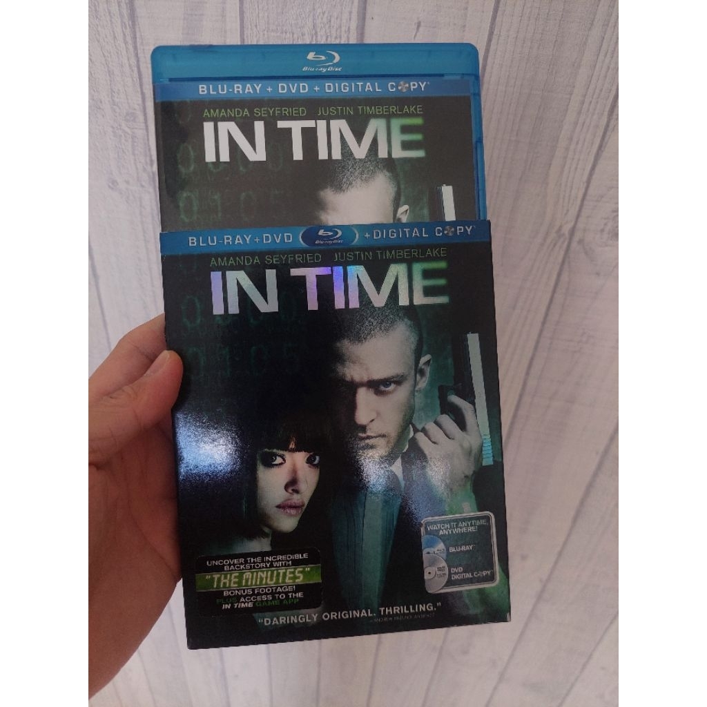bluray preloved original film In Time ( 2 disc bluray n dvd)