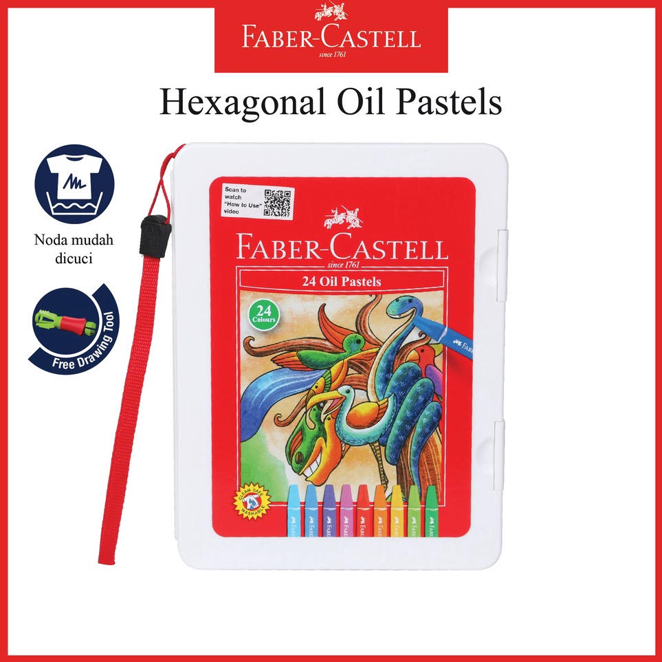 

KODE Y87N Hexagonal Oil Pastel 24 Warna Crayon Krayon Faber Castell Free Perpect Drawing Tools