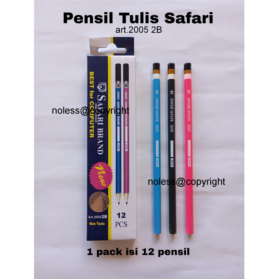 

NL (1 biji) Pensil Safari 2B art 2005 untuk komputer