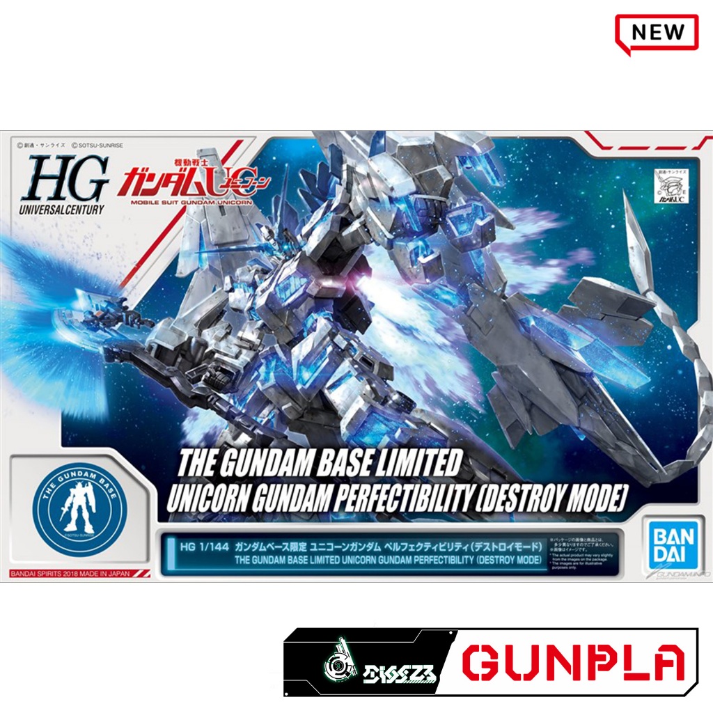 HG 1/144 THE GUNDAM BASE LIMITED UNICORN GUNDAM PERFECTIBILITY (DESTROY MODE)