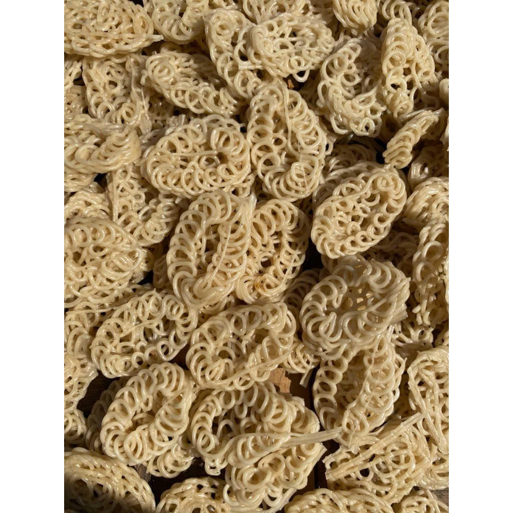 

500 gr / 1 KG Kerupuk Mawar / Uyel Mini Mentah Renyah Gurih