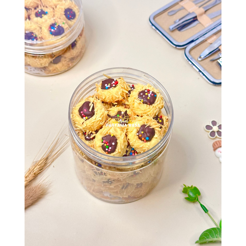

[BELI 2 GRATIS 1] Thumbrint Original Pratama Rasa Kue Kering Renyah Berkualitas Toples Tabung 500ml