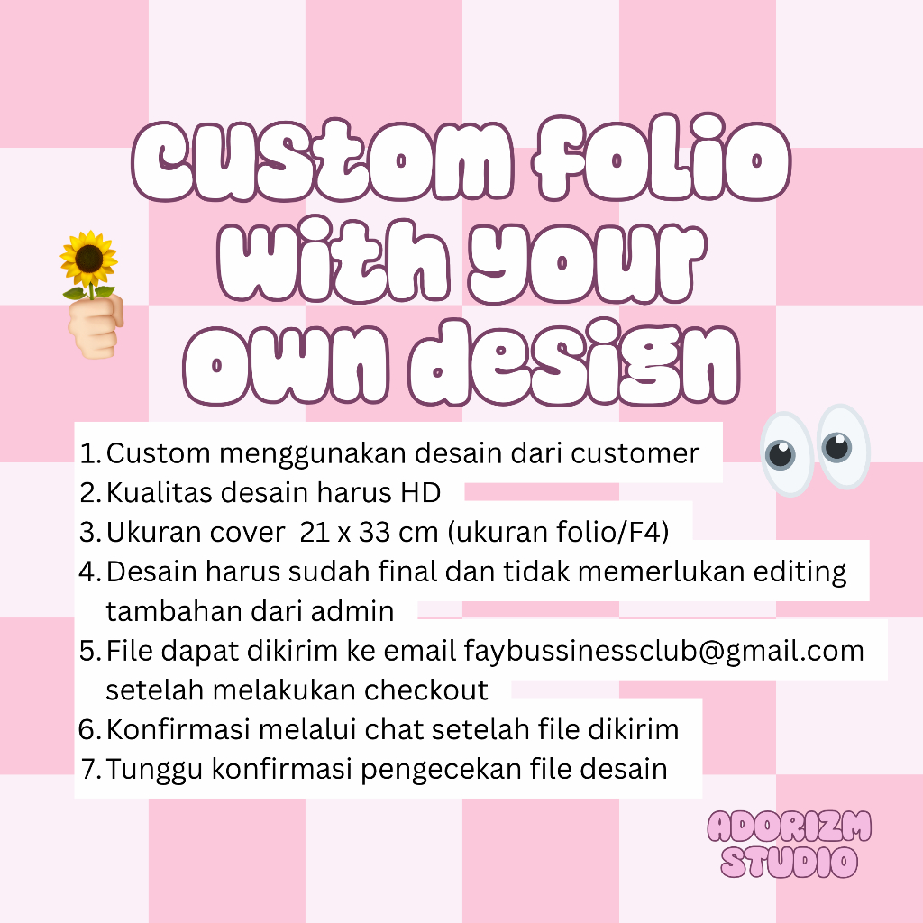 

FOLIO CUSTOM 200 LEMBAR | adorizm studio